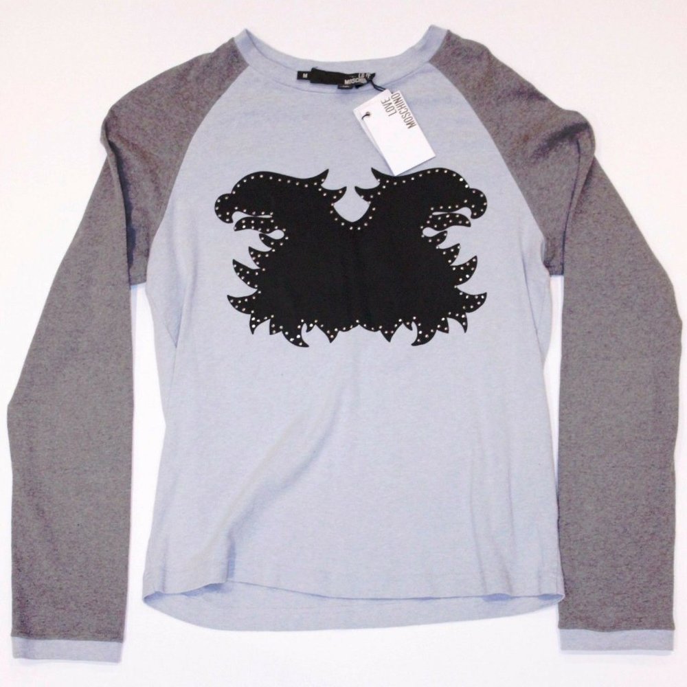 LOVE MOSCHINO Two Tone Studded Shirt